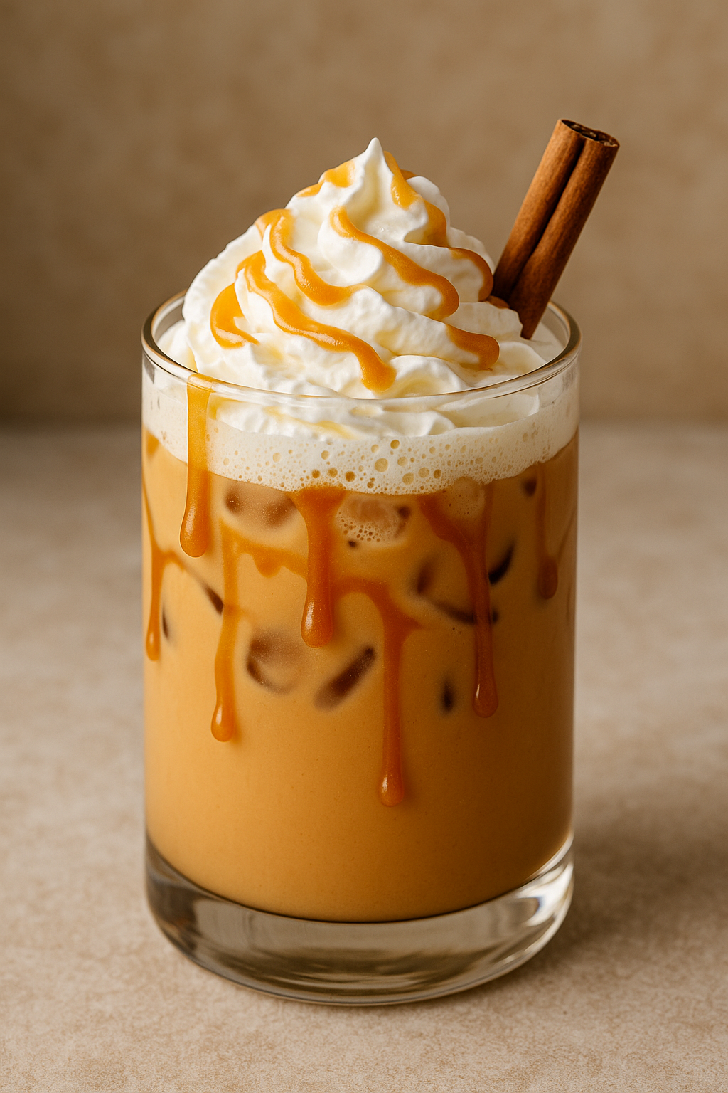 Cinnamon Caramel Velvet Latte (Mocktail)