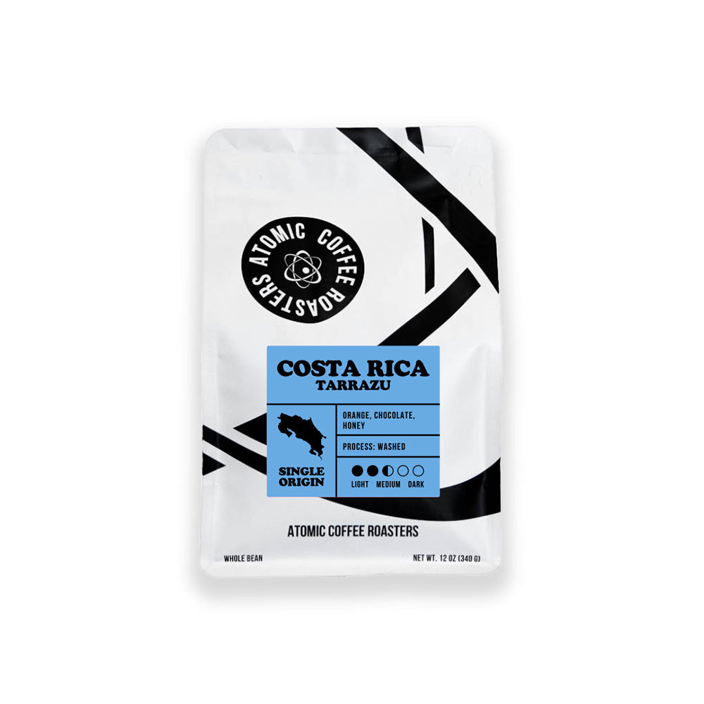 12 ounce bag of Atomic Coffee Roasters Costa Rica Tarrazu – Atomic Coffee Roasters main product