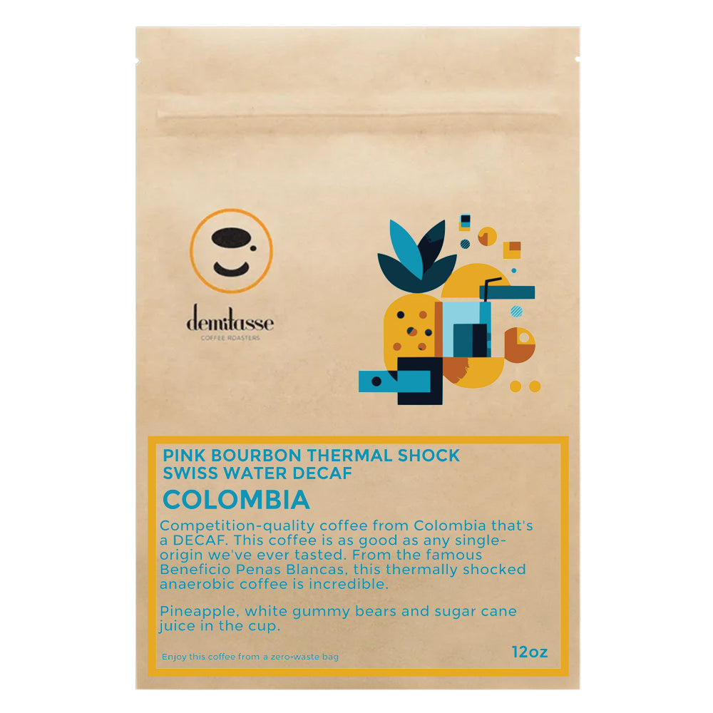 Colombia Pink Bourbon Thermal Shock Anaerobic Swiss Water Decaf – Demitasse main product