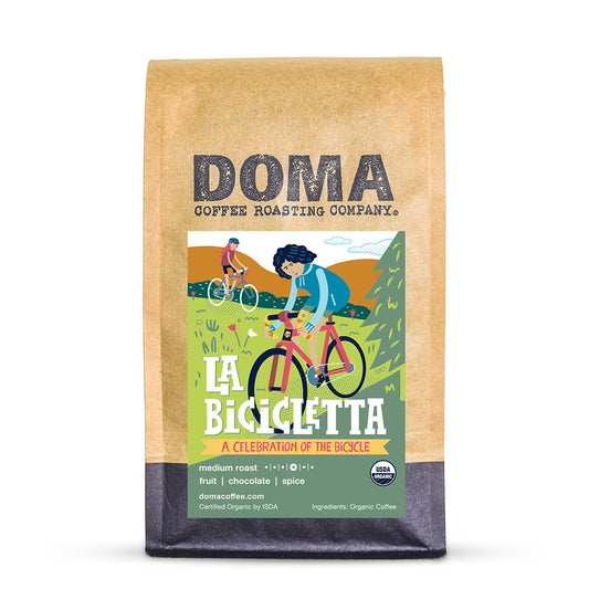 12 ounce bag of Doma Coffee Roasting La Bicicletta