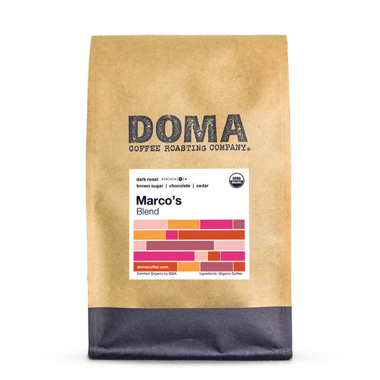 12 ounce bag of Doma Coffee Roasting Marco's Blend product