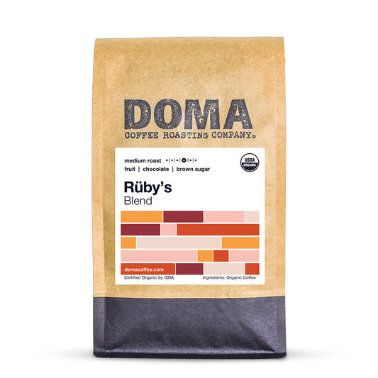 12 ounce bag of Doma Coffee Roasting Ruby's Blend