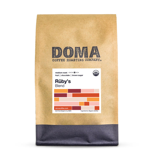 12 ounce bag of Doma Coffee Roasting Ruby's Blend product