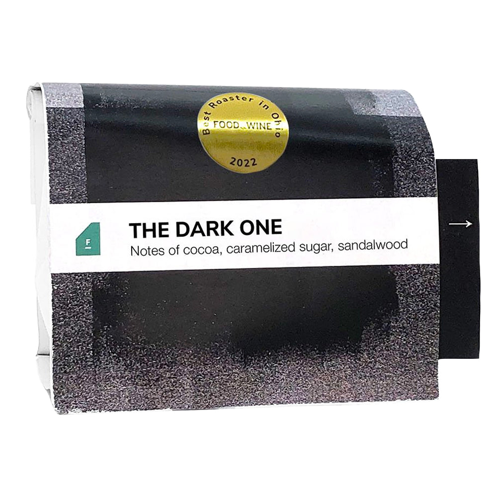 12 ounce bag of Flatlands Coffee The Dark One