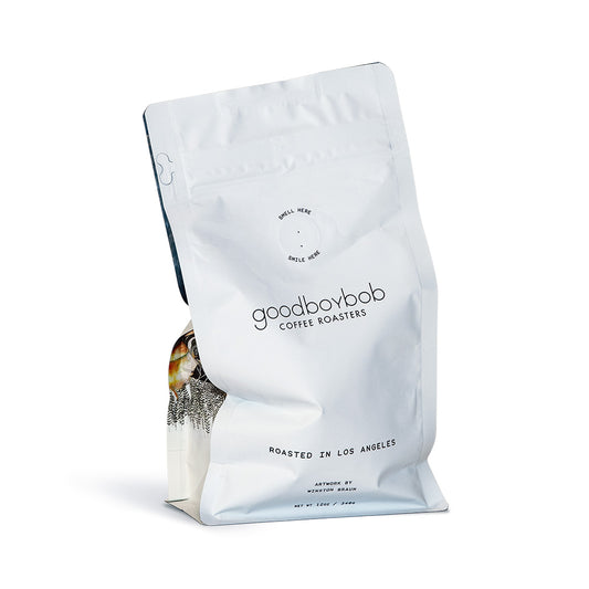 Front of bag of Goodboybob Coffee Roasters Ascent Light Blend product