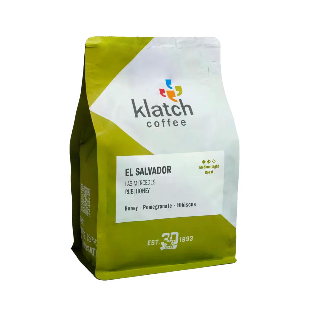 Klatch Coffee bag with 'El Salvador' flavor on a white background – Klatch Coffee main product