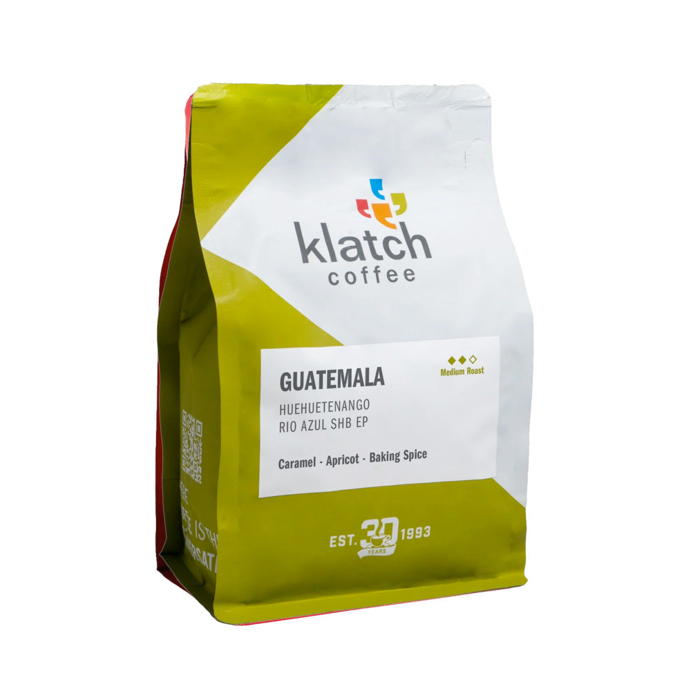 Bag of Klatch Coffee Guatemala Huehuetenango Río Azul SHB EP – Klatch Coffee main product