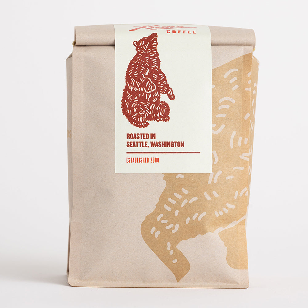 Back of bag of Kuma Single Origin Espresso Roaster's Choice Coffees – Kuma Coffee main product
