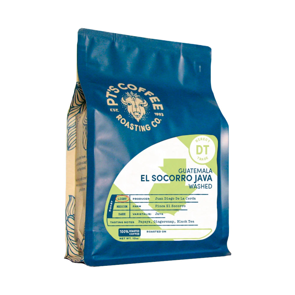 Bag of PT's Coffee Guatemala Finca El Socorro Java Washed