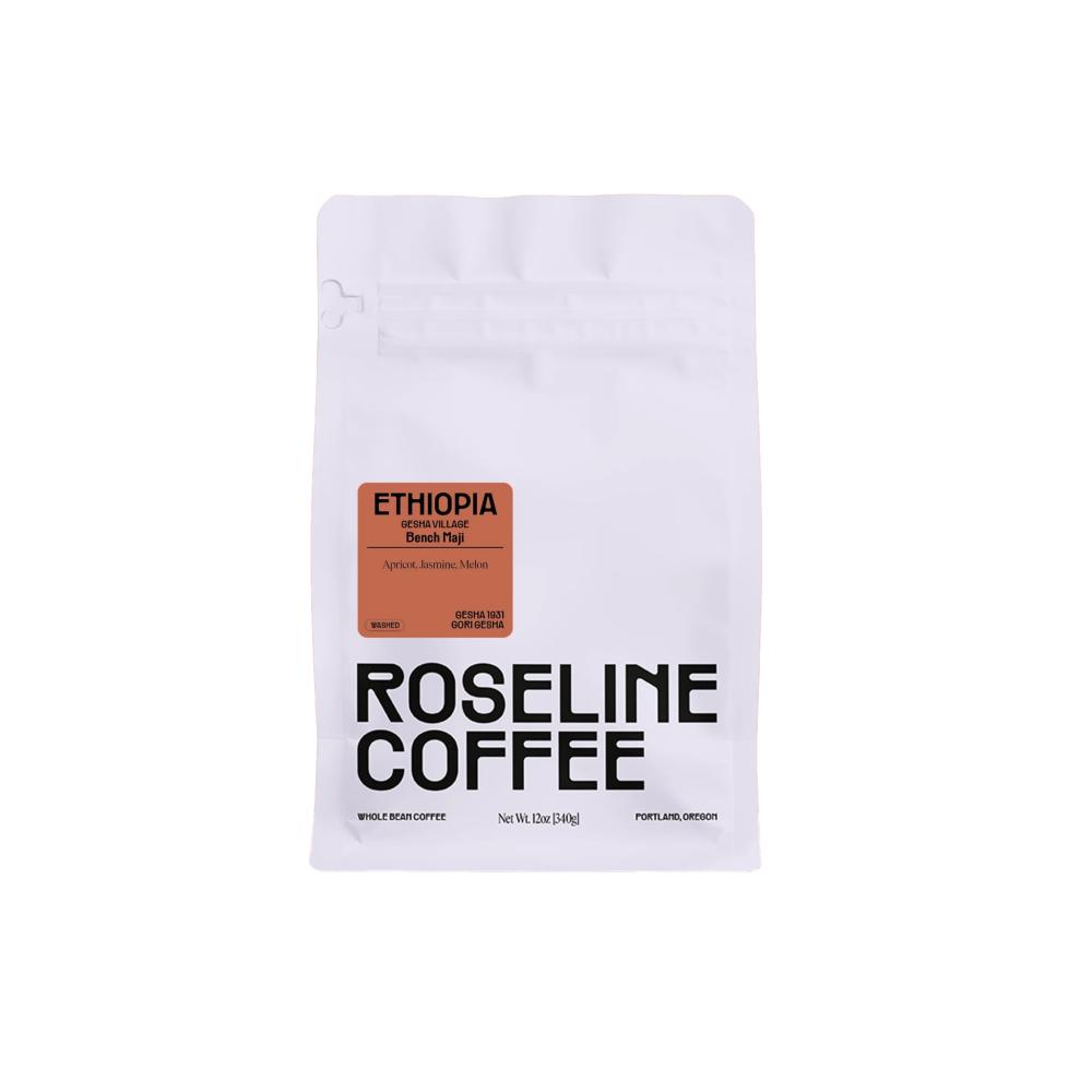 Roseline Coffee package with 'Ethiopia' label on a white background – Roseline Coffee main product