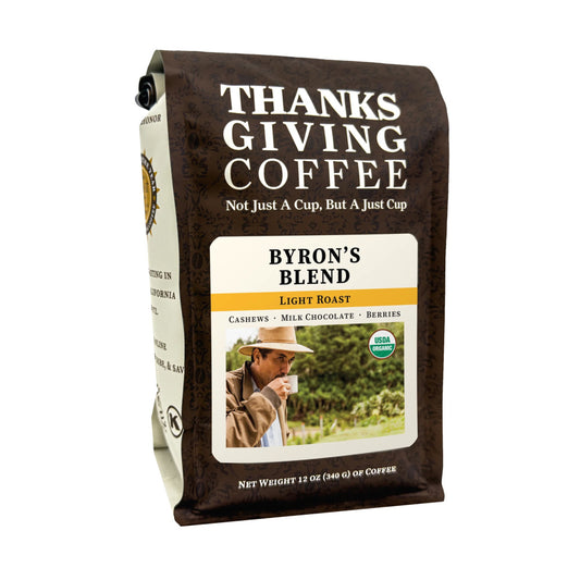 Bag of Thanksgiving Coffee Byron's Blend