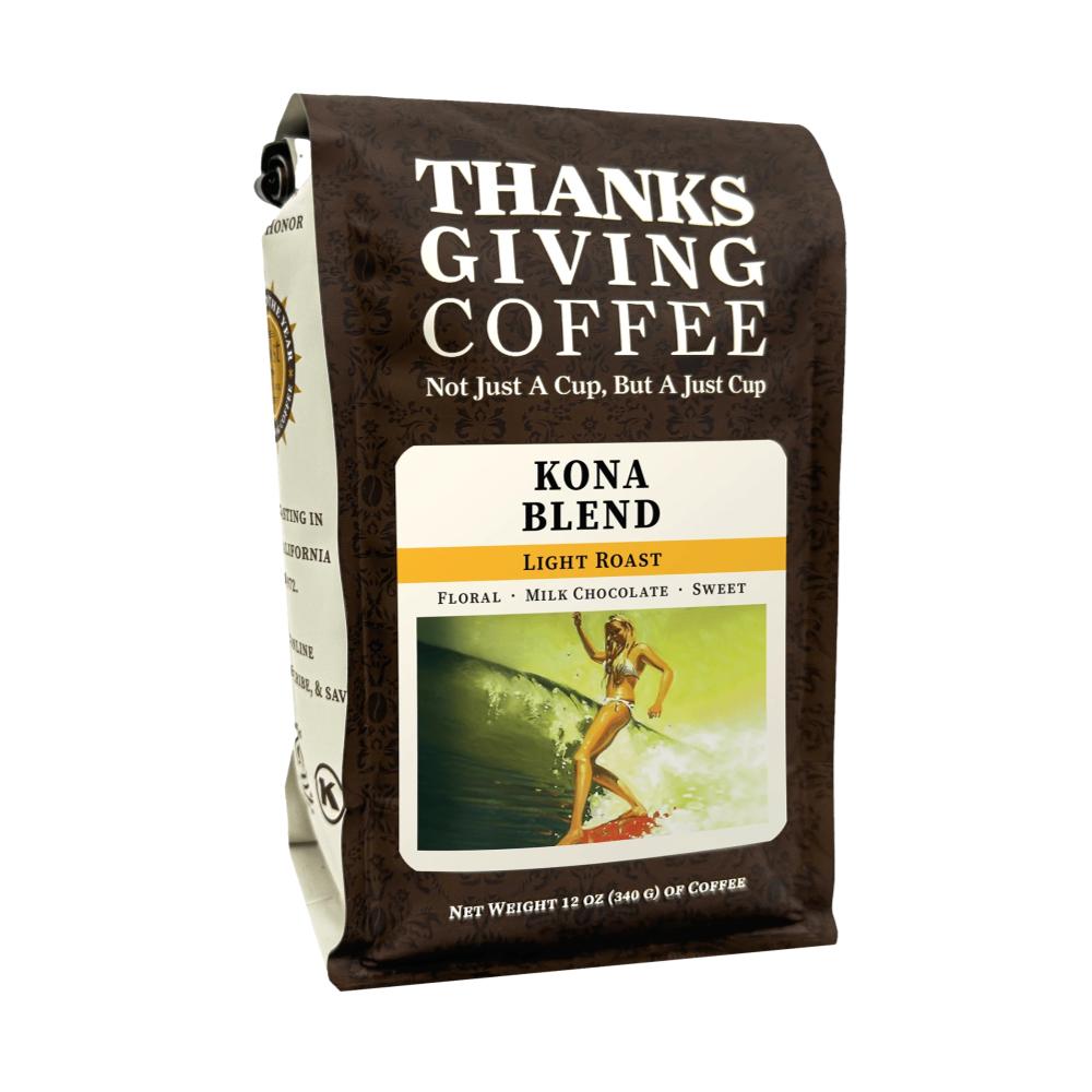 Kona Blend - Light Roast – Thanksgiving Coffee main product