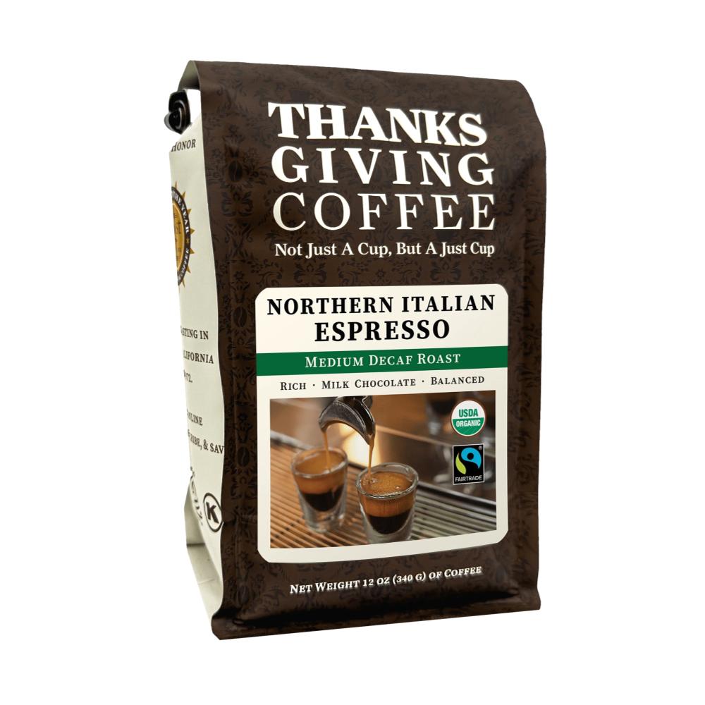 Northern Italian Style Espresso - FTO Decaf – Thanksgiving Coffee main product