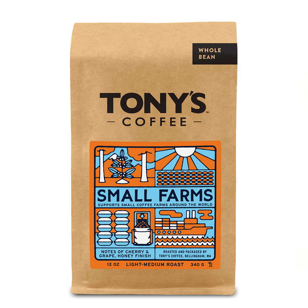 Bag of Tony's Coffee Small Farms – Tony's Coffee main product