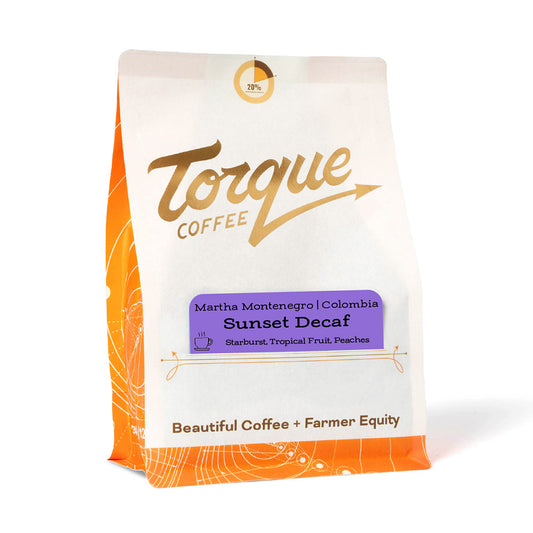 Bag of Torque Coffee Decaf Sunset Martha Montenegro, Colombia