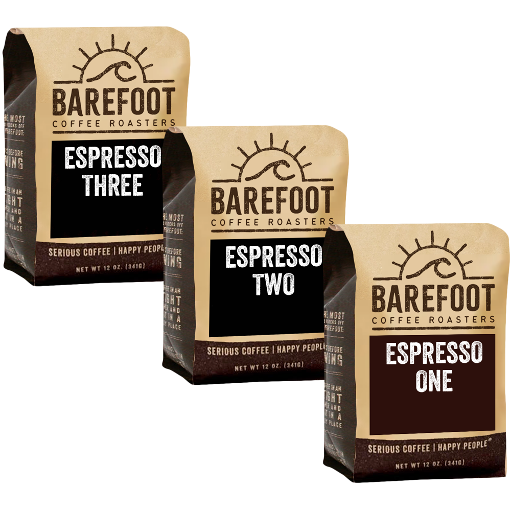 Espresso Sampler - 3 bags – Barefoot Coffee main product