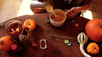 Pumpkin Latte Art with the team from Brandywine Coffee Roasters 