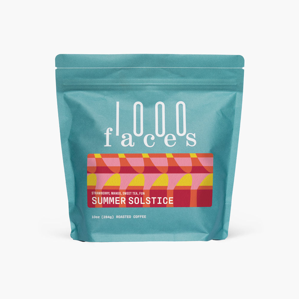 10 ounce Bag of 1000 Faces Summer Solstice coffee