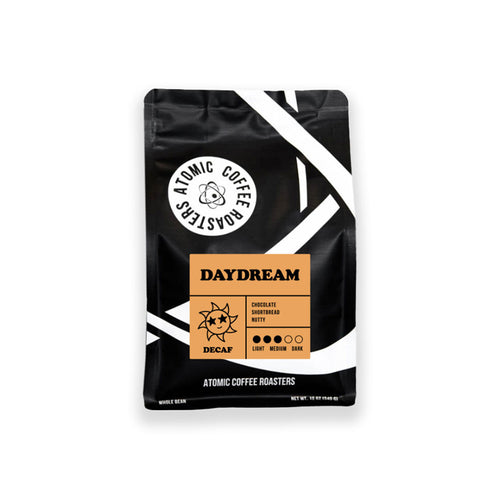 12 ounce bag of Atomic Coffee Roasters Daydream Decaf
