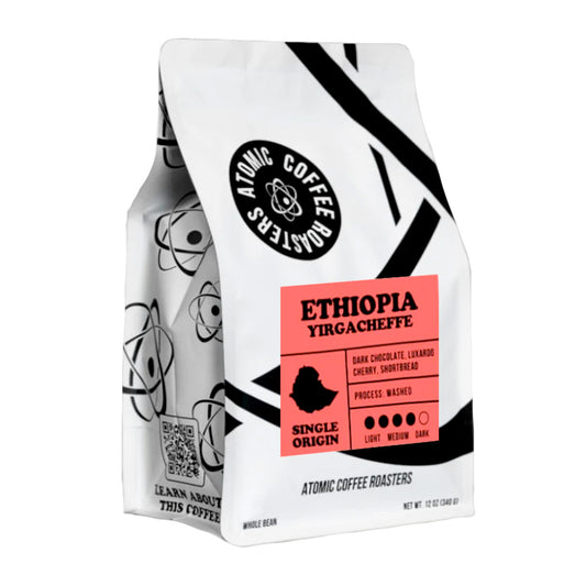 12 ounce bag of Atomic Coffee Roasters Ethiopia Yirgacheffe