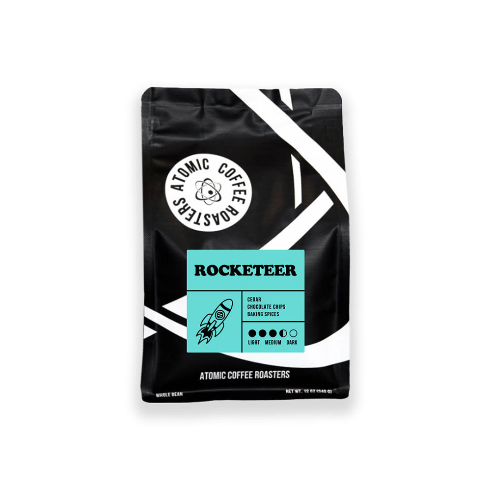 12 ounce bag of Atomic Coffee Roasters Rocketeer