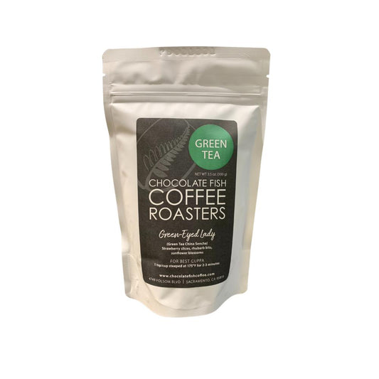Bag of Chocolate Fish Coffee Roasters Green-Eyed Lady Green Tea