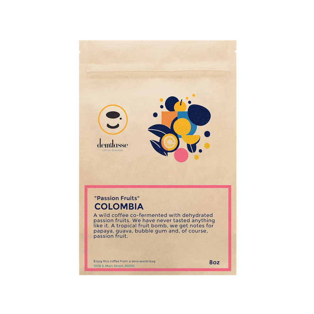 Bag of Demitasse Colombia Las Palmas Passion Fruits