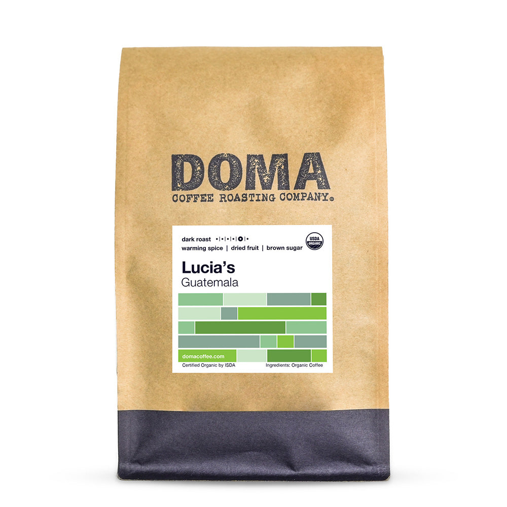 Two pound bag of Doma Coffee Roasting Lucia's Guatemala
