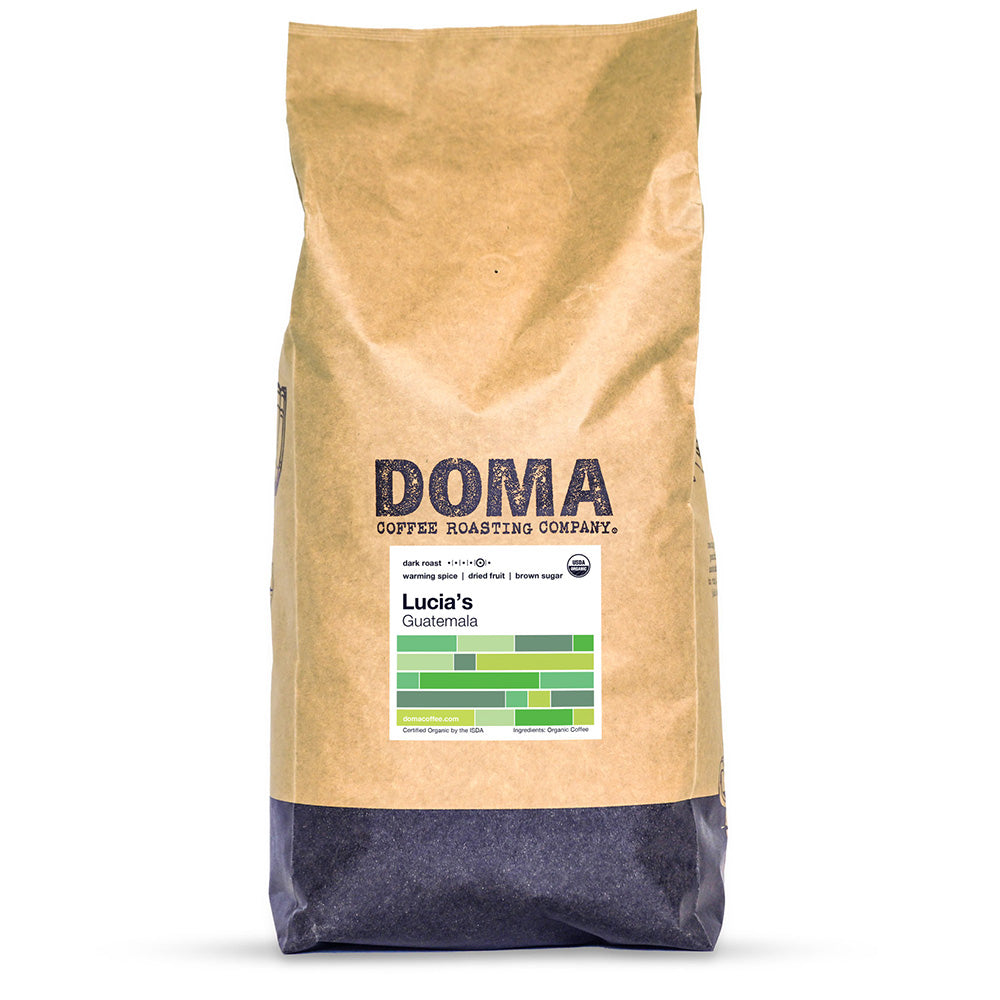 Five pound bag of Doma Coffee Roasting Lucia's Guatemala