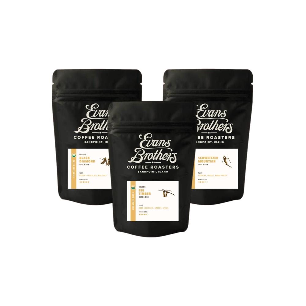Rich & Dark 3 Pack – Evans Brothers Coffee main product