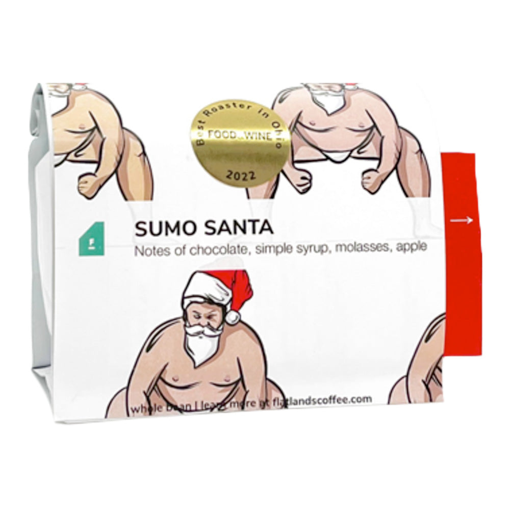 Bag of Flatlands Coffee Sumo Santa Sumatra Blend – Flatlands Coffee main product
