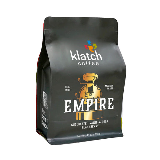 Bag of Klatch Coffee Empire Blend