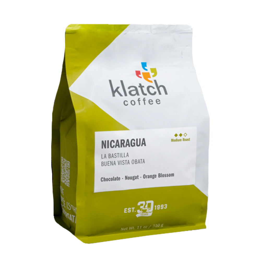 310 gram bag of Klatch Coffee Nicaragua La Bastilla Buena Vista Obata