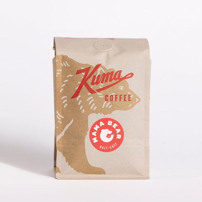 Bag of Kuma Coffee Mama Bear Half Caff