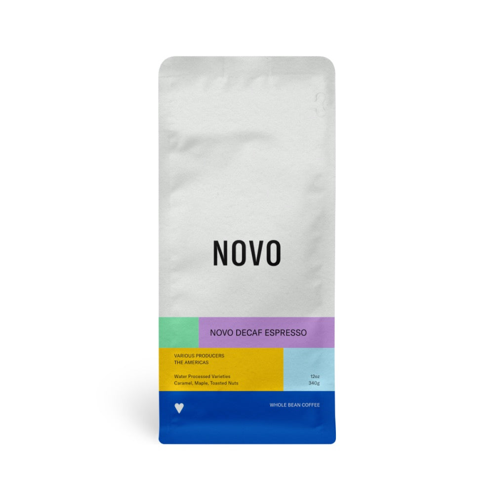 Bag of Novo Decaf Espresso Coffee
