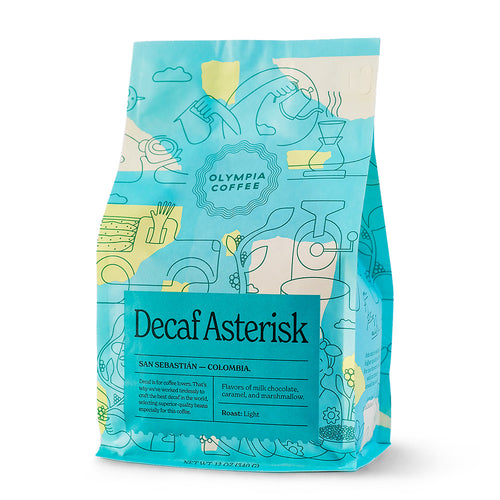 Bag of Olympia Coffee Decaf Asterisk