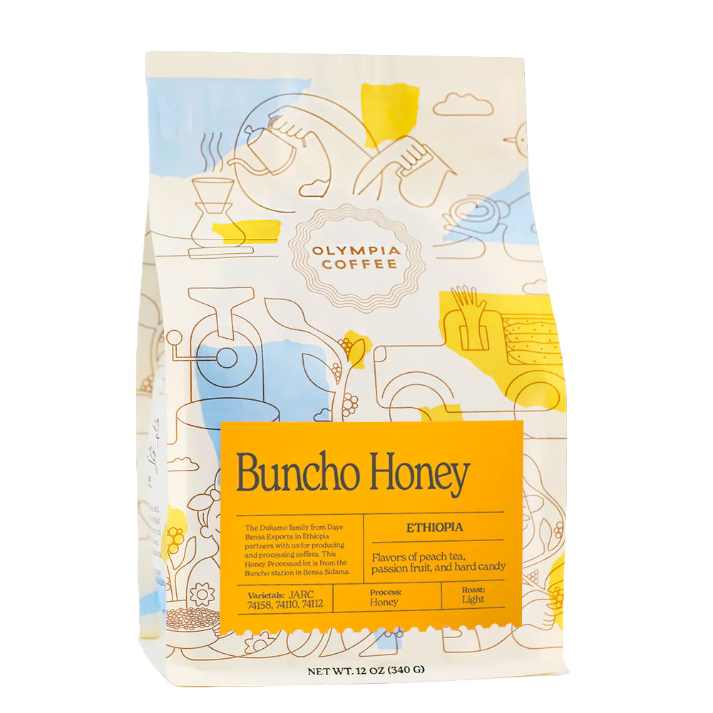 Bag of Olympia Coffee Ethiopia Buncho Honey – Olympia Coffee main product