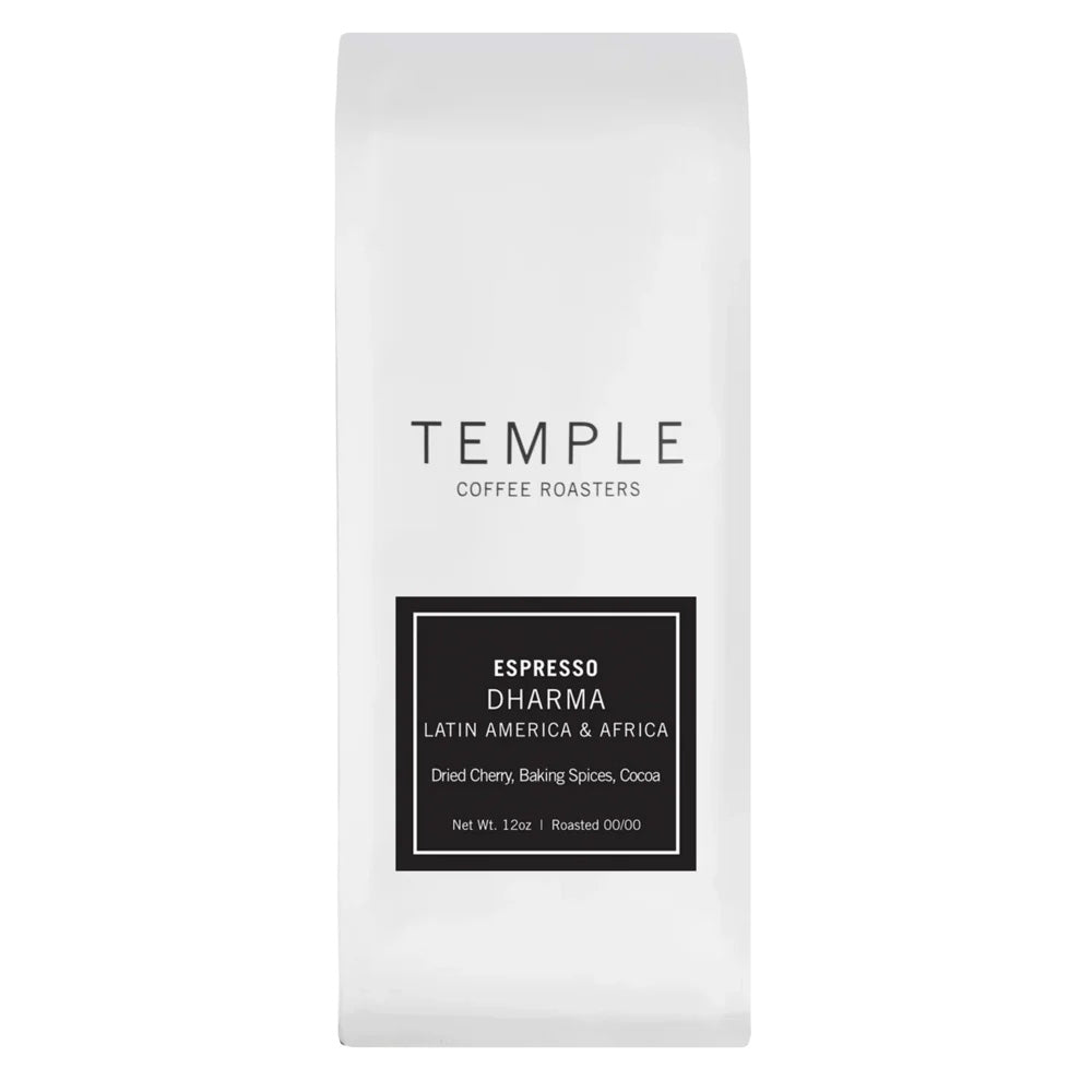 Bag of Temple Coffee Dharma Espresso Blend