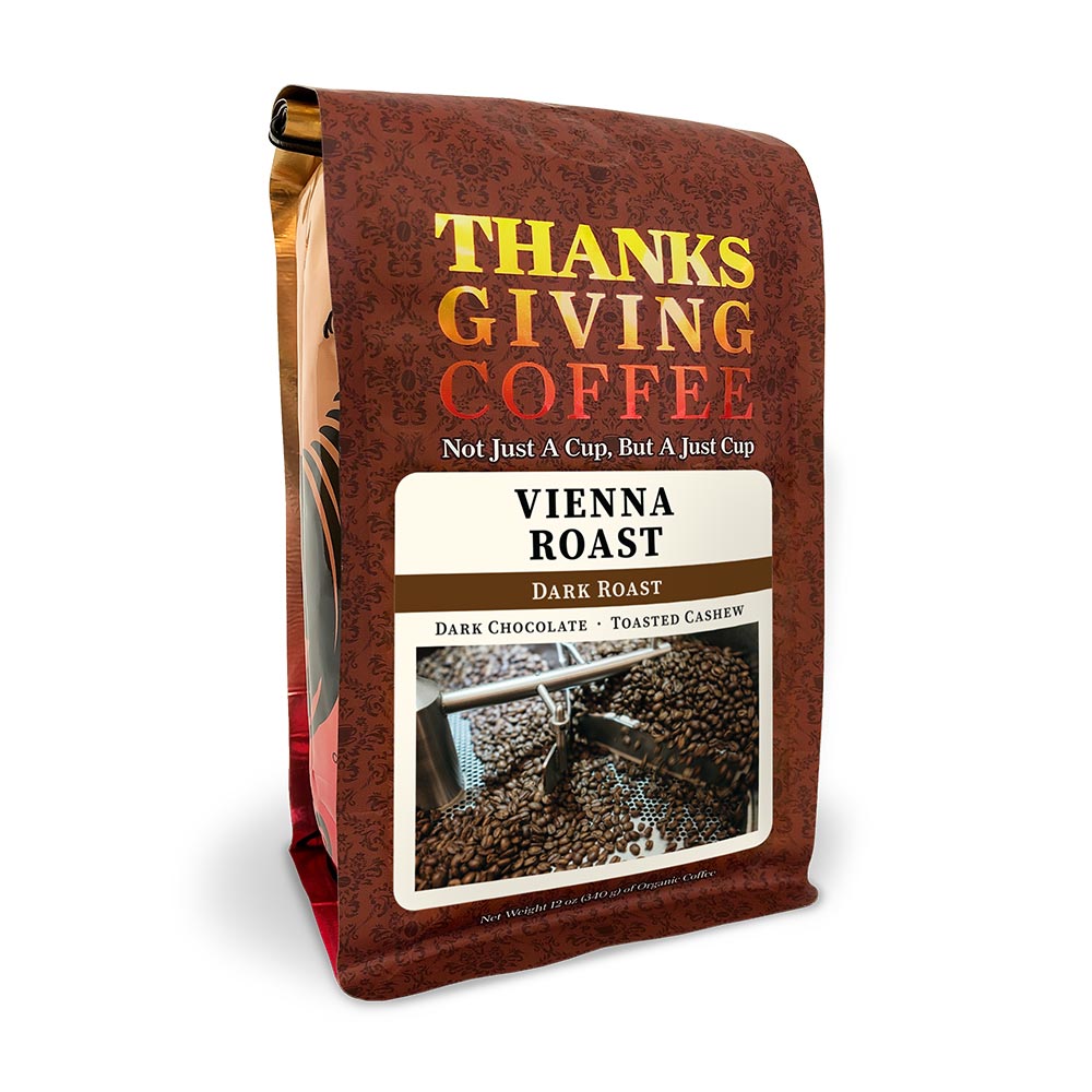 Bag of Thanksgiving Coffee Vienna Dark Roast