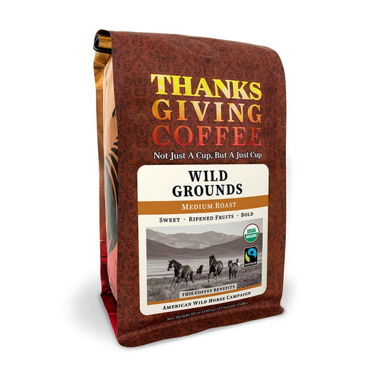 Bag of Thanksgiving Coffee Wild Grounds Medium Roast