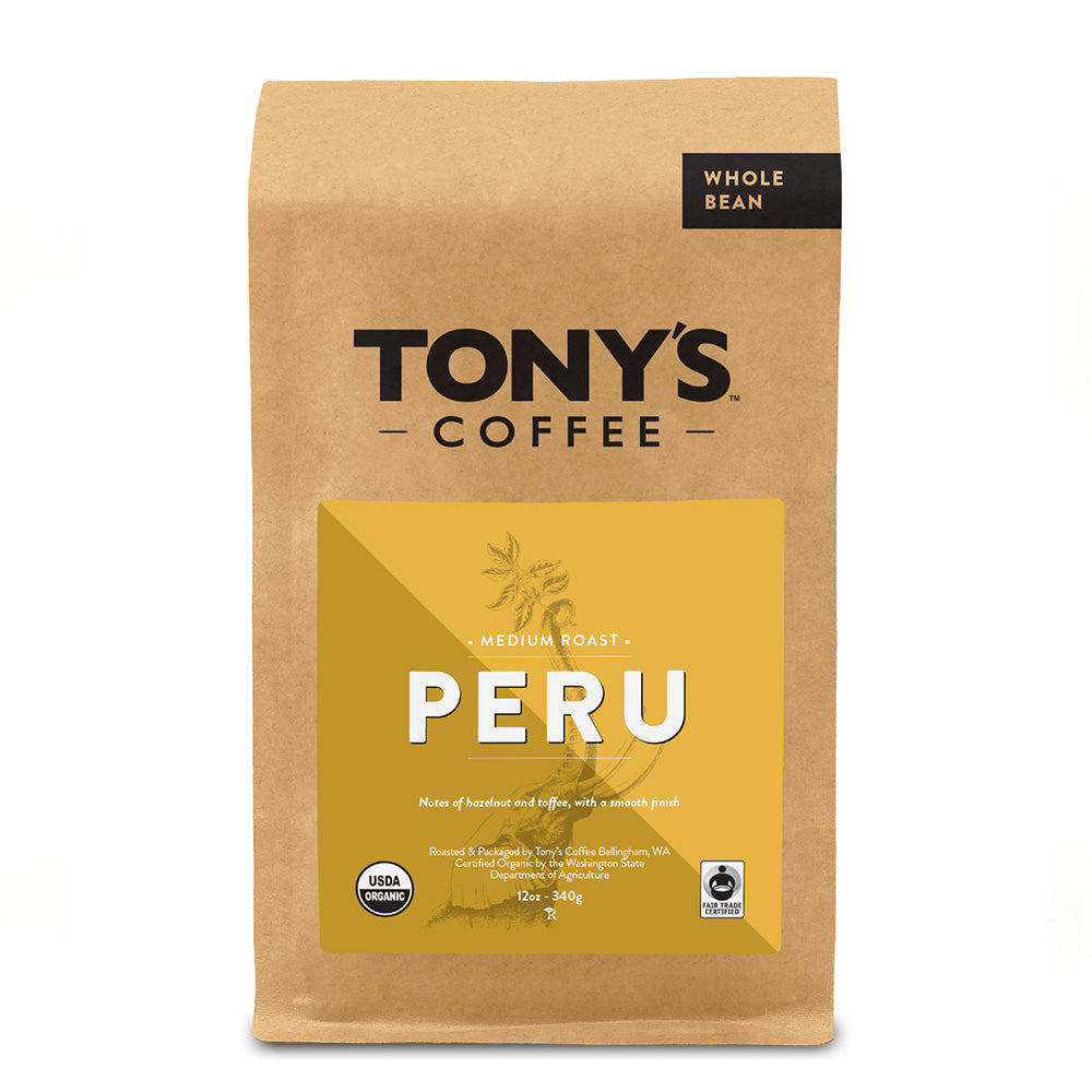 Bag of Tony's Coffee Peru