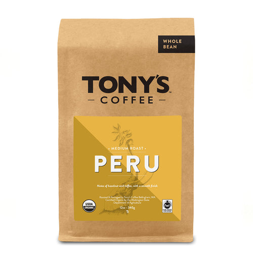 Bag of Tony's Coffee Peru