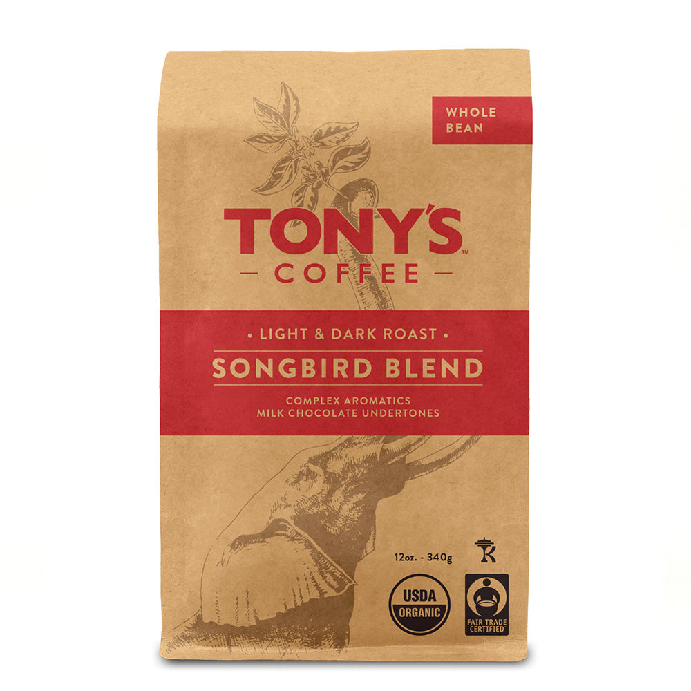 Bag of Tony's Coffee Songbird Blend