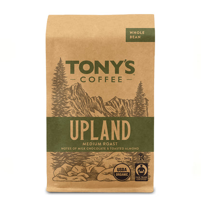Bag of Tony's Coffee Upland