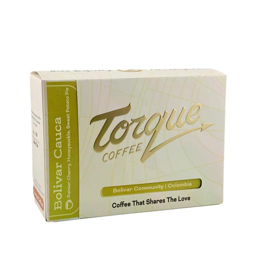 Torque Coffee package on a white background