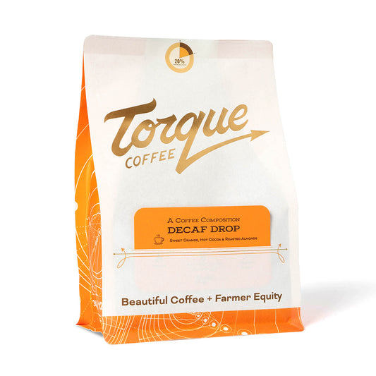 Bag of Torque Coffee Decaf Drop